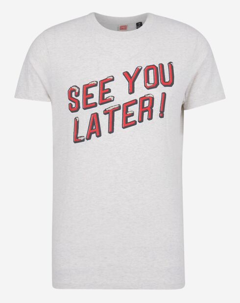 T-Shirt en Jersey See You Later blanc
